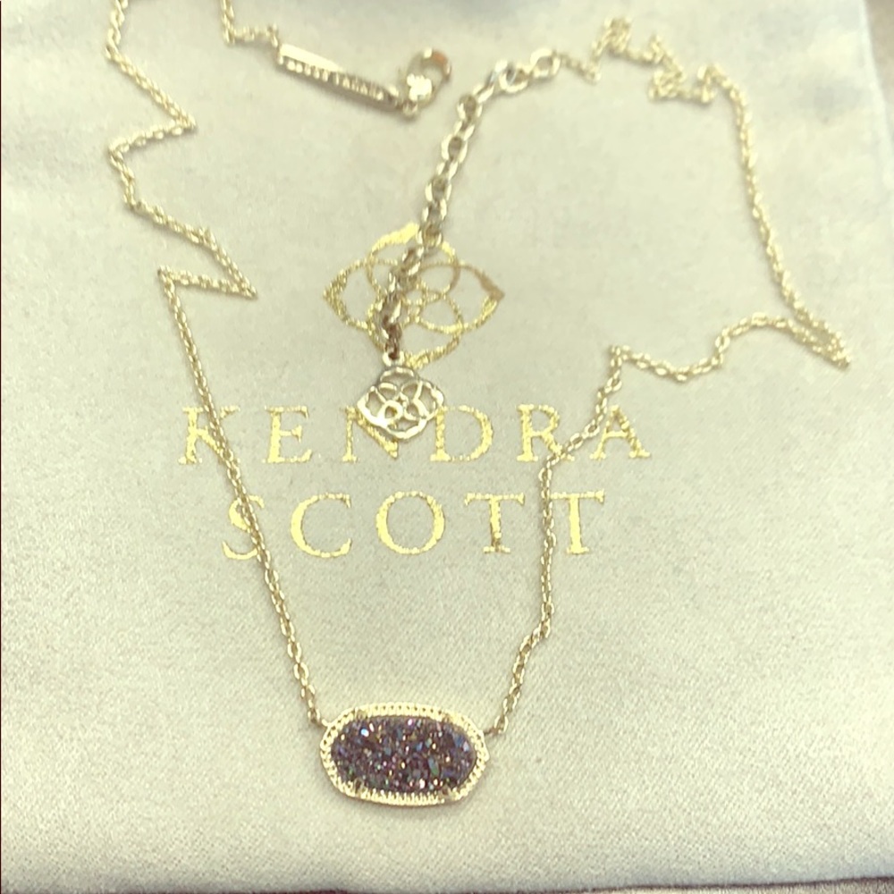 Kendra Scott Elisa Multi color Drusy in Gold.